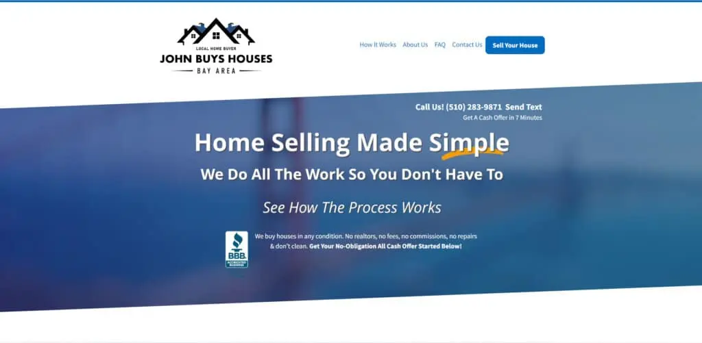 Learn how we buy houses in San Francisco Bay Area