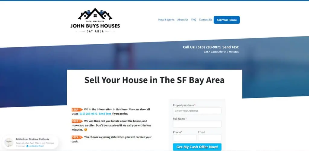 Sell your house fast in San Francisco Bay Area